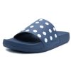 Women Brandblack | Women'S Kashiba-Lux Print Slide Navy With White Dot