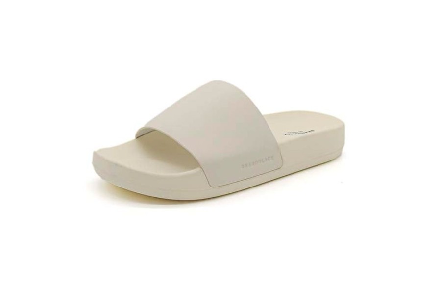 Men Brandblack | Men'S Kashiba-Lux Slides Off White