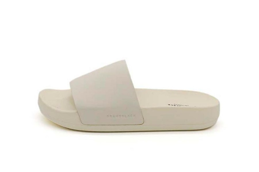 Men Brandblack | Men'S Kashiba-Lux Slides Off White