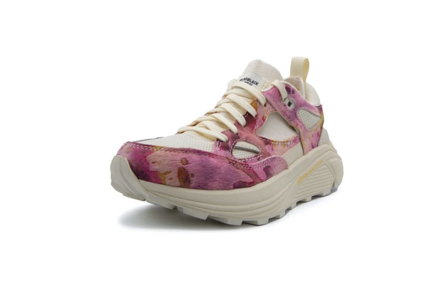 Women Brandblack | Women'S Aura Faux Ponyhair Tie Dye Fuchsia Combo