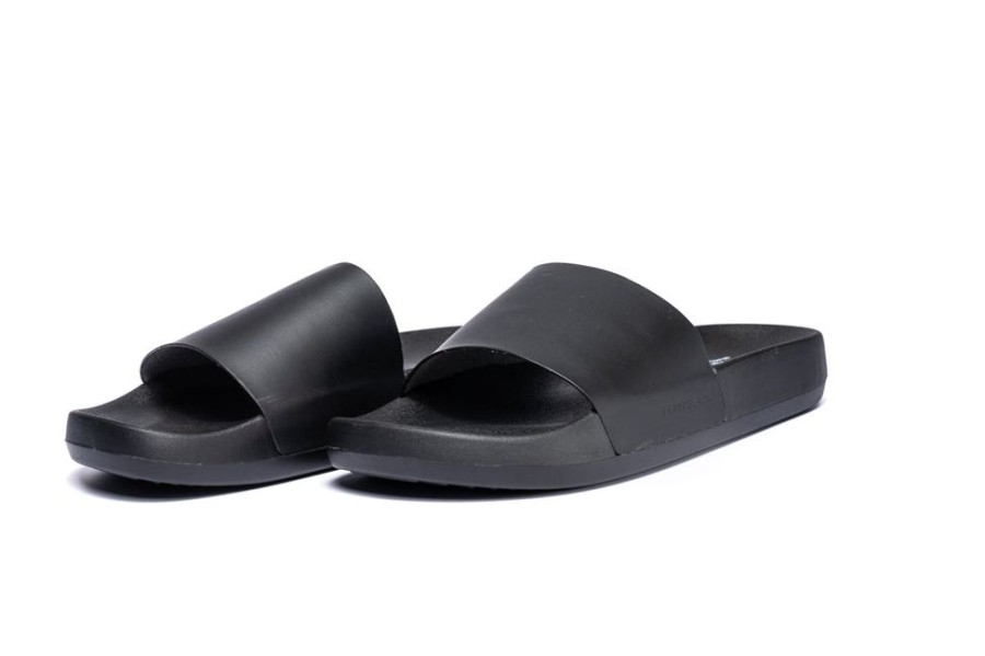 Men Brandblack | Men'S Kashiba-Lux Slides Basic Black