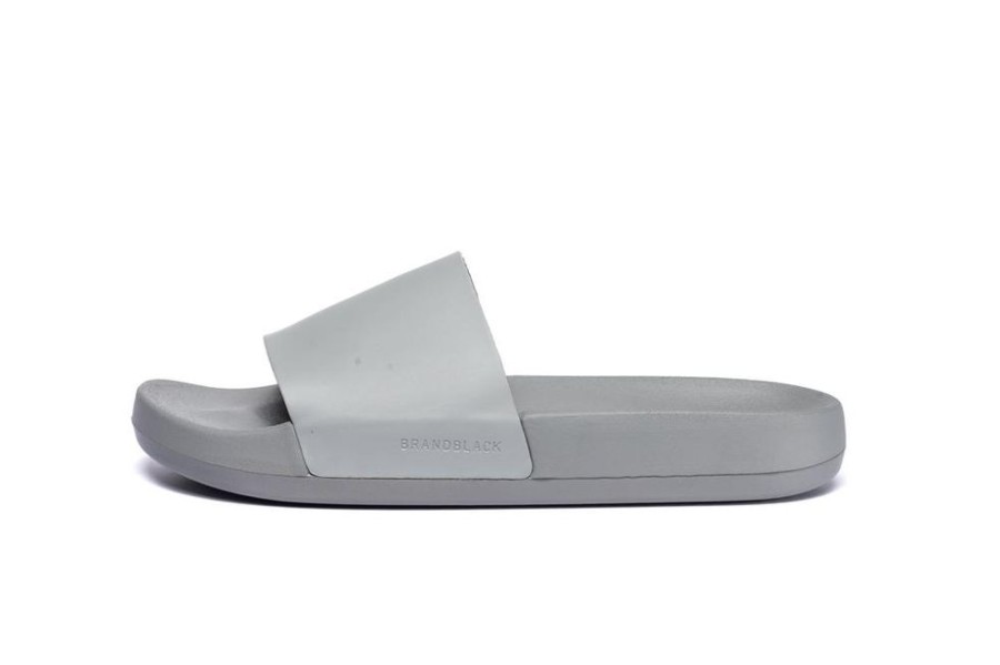 Men Brandblack | Men'S Kashiba-Lux Slides Grey