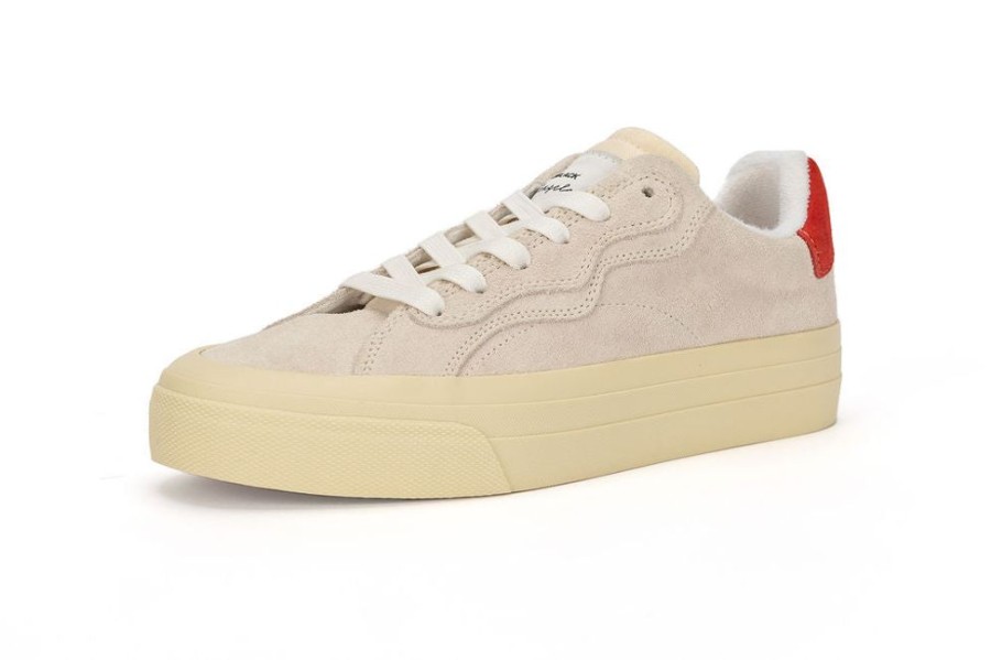 Men Brandblack | Men'S No Name Suede Off White Red