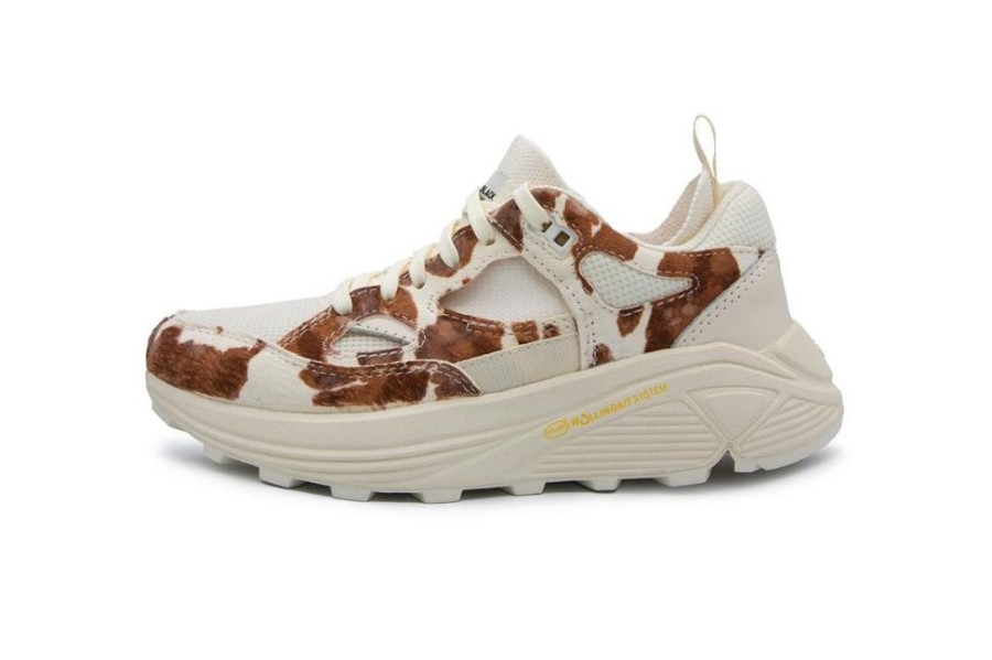 Women Brandblack | Women'S Aura Faux Ponyhair Brown Cow