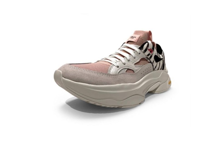 Women Brandblack | Women'S Saga 130 Pony White Pink Zebra